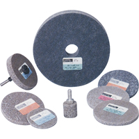 Meule homog&egrave;ne &agrave; faible densit&eacute; de s&eacute;rie 500 Standard Abrasives, 3" x 1/4", Arbre de 1/4", Grain de Moyen, Oxyde d'aluminium Quali-T-Solutions