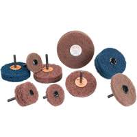 Meule Buff & Blend Standard Abrasives, 3" dia. x 1/4" la, Arbre 1/4", Oxyde d'aluminium Quali-T-Solutions