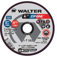 Zip One Cut-Off Wheel, 4-1/2" x 1/32", 7/8" Arbor, Type 1 Quali-T-Solutions
