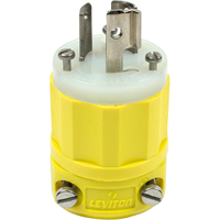 Prise mise &agrave; la terre verrouillable &agrave; deux bornes et trois fils, Nylon, 15 A, 250 V, L6-15P Quali-T-Solutions