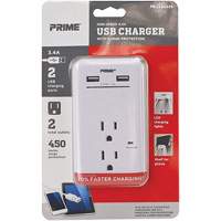 Prime&reg; USB Charger with Surge Protector Quali-T-Solutions