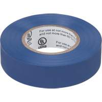 Electrical Tape, 19 mm (3/4") x 18 M (60'), Blue, 7 mils Quali-T-Solutions