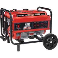 G&eacute;n&eacute;ratrice avec ensemble de roues, 5100 W de surtension, 4000 W nominale, 120 V/240 V, R&eacute;servoir de 15 L Quali-T-Solutions