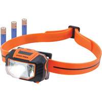 Lampe frontale avec bandeau en silicone pour casque de s&eacute;curit&eacute;, DEL, Piles AAA, Plastique Quali-T-Solutions