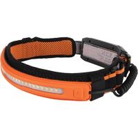 Lampe frontale &agrave; faisceau large avec bandeau, DEL, 575 lumens, 4 hres de fonctionnement, piles Rechargeable Quali-T-Solutions