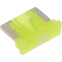 Fusible &agrave; lames pour automobiles LP de la s&eacute;rie MINI, Cartouche, 20 A, 58 V Quali-T-Solutions