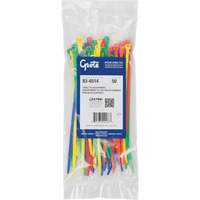 Attaches en nylon, Longueur 8", R&eacute;sistance &agrave; la traction 50 lb Quali-T-Solutions