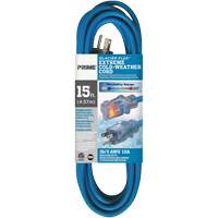 Cordon rallonge pour le froid extr&ecirc;me Glacier Flex, Ext&eacute;rieur, SJTW, AWG 16/3, 13 A, 15' Quali-T-Solutions