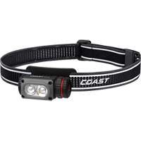 Lampe frontale COAST WPH10R &agrave; deux couleurs avec aimant et agrafe, DEL, 500 lumens, 3,25 hres de fonctionnement, piles Rechargeable Quali-T-Solutions