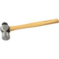 Ball Pein Hammer, 48 oz. Head Weight, Plain Face, Wood Handle Quali-T-Solutions