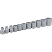 SAE Socket Set, 11 Pcs, 3/8" Drive Size Quali-T-Solutions
